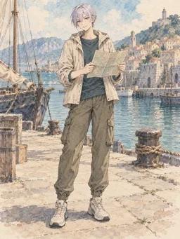 Watercolor Anime style sample